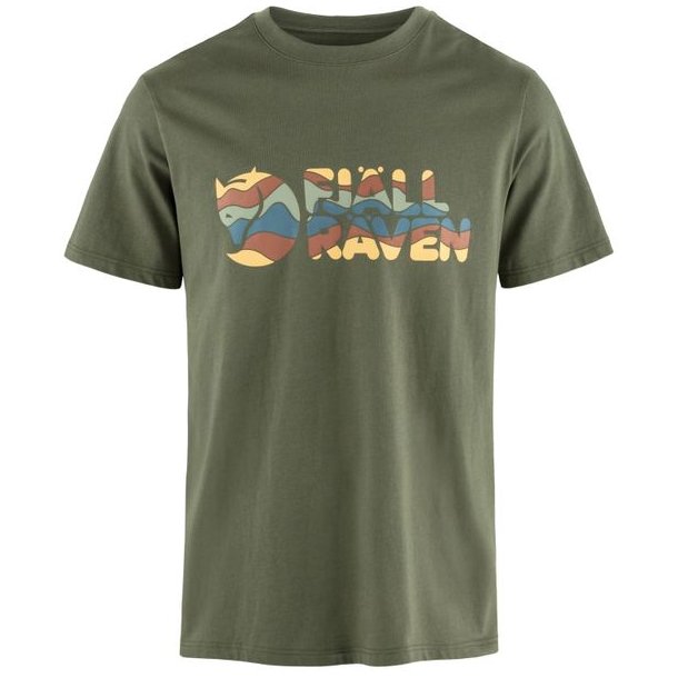 Fjllrven Multicolor Logo T-Shirt Laurel Green
