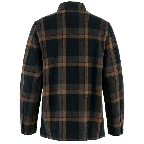 Fjllrven Singi Flannel Overshirt Dark Navy-Wood Brown