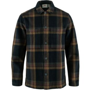 Fjllrven Singi Flannel Overshirt Dark Navy-Wood Brown