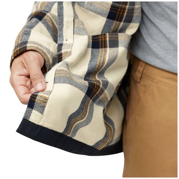 Fjllrven Singi Flannel Overshirt Chalk White-Dark Navy