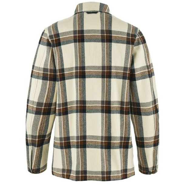 Fjllrven Singi Flannel Overshirt Chalk White-Dark Navy
