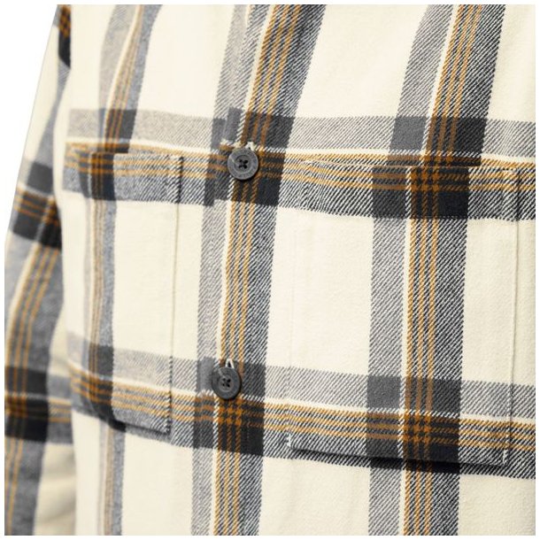 Fjllrven Singi Flannel Overshirt Chalk White-Dark Navy