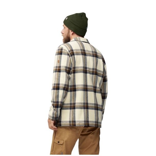Fjllrven Singi Flannel Overshirt Chalk White-Dark Navy
