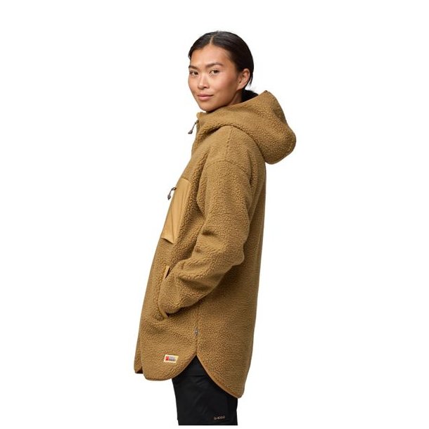 Fjllrven Vardag Pile Fleece Long W Buckwheat Brown