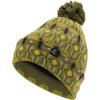 Haglfs Mountain Jaquard Beanie Tophue Olive Green Pattern