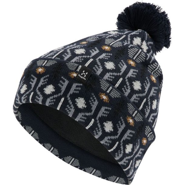 Haglfs Mountain Jaquard Beanie Tophue Tarn Blue Pattern
