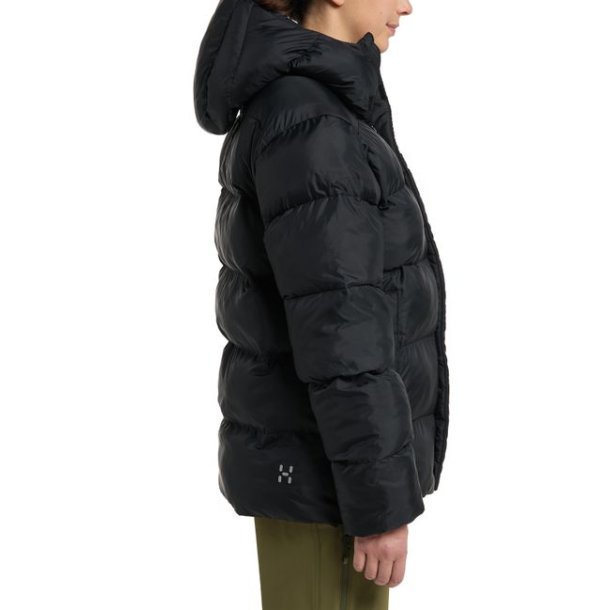 Haglfs Puffy Mimic Hood Jakke Dame True Black