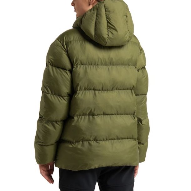 Haglfs Puffy Mimic Hood Jakke Dame Olive Green