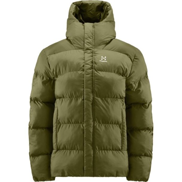 Haglfs Puffy Mimic Hood Jakke Dame Olive Green