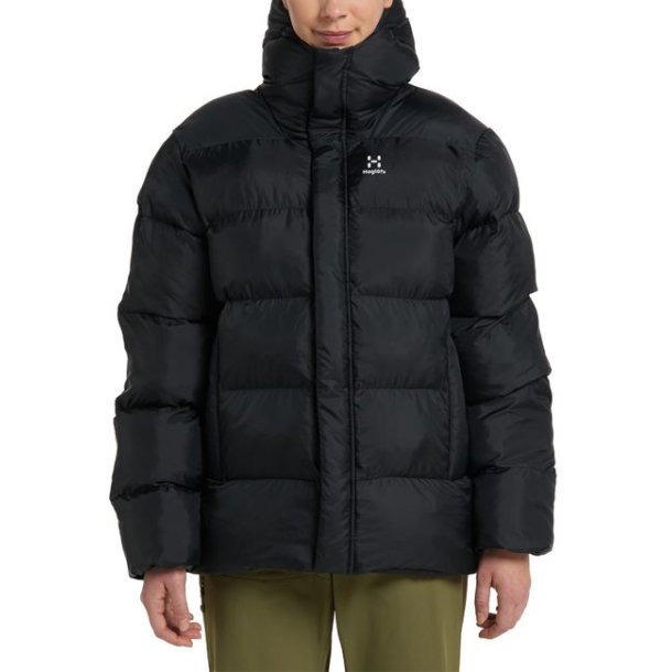 Haglfs Puffy Mimic Hood Jakke Dame True Black