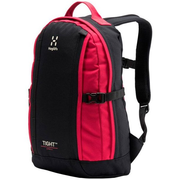 Haglfs Tight Junior 15 Rygsk True Black/Scarlet Red