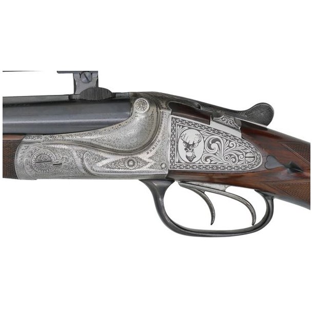 H.Barella Suhl 9,3x74R Brugt Dobbeltriffel  Med Swarovski 1,25-4x24 Sigtekikkert