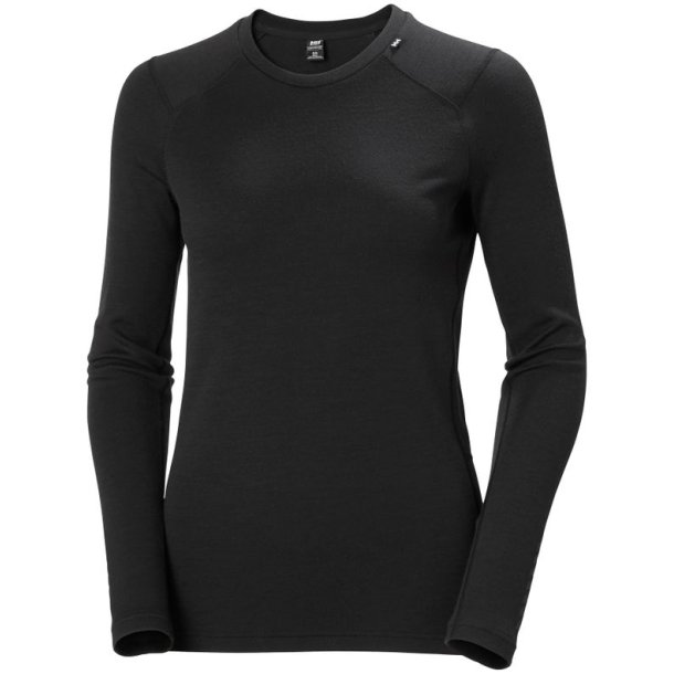 Helly Hansen Lifa Merino Midweight Crew Base Layer W Black
