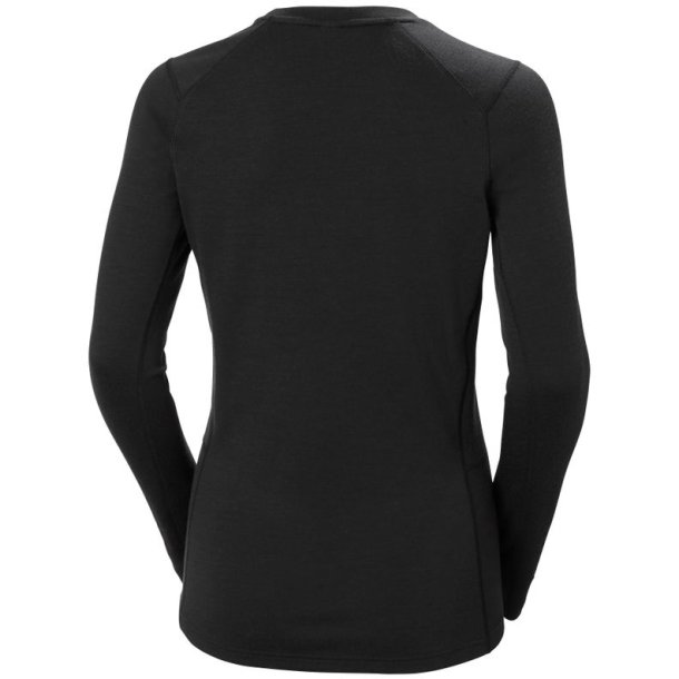 Helly Hansen Lifa Merino Midweight Crew Base Layer W Black
