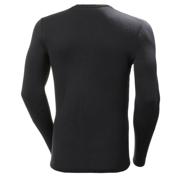 Helly Hansen Lifa Merino Midweight Crew Base Layer Black
