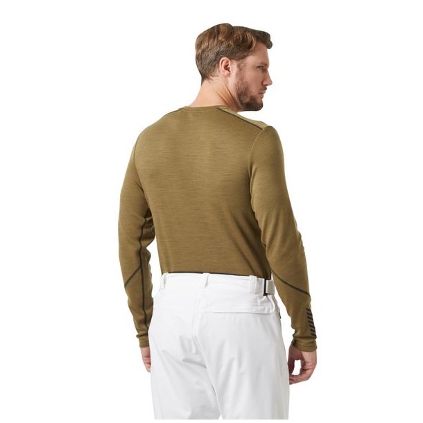 Helly Hansen Lifa Merino Midweight Crew Sepia