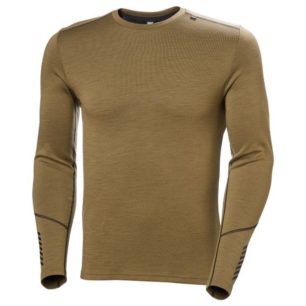 Helly Hansen Lifa Merino Midweight Crew Sepia