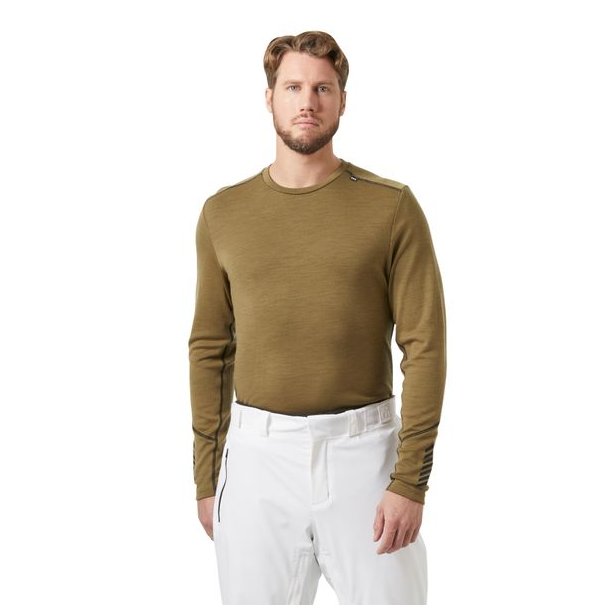 Helly Hansen Lifa Merino Midweight Crew Sepia