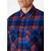 Helly Hansen Lokka Organic Flan Ls Shirt Poppy Red Box Stripe Plaid