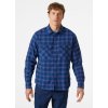 Helly Hansen Lokka Organic Flan Ls Shirt Ocean Classic Plaid