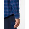 Helly Hansen Lokka Organic Flan Ls Shirt Ocean Classic Plaid