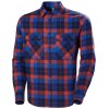 Helly Hansen Lokka Organic Flan Ls Shirt Poppy Red Box Stripe Plaid