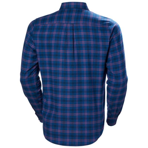 Helly Hansen Lokka Organic Flan Ls Shirt Ocean Classic Plaid