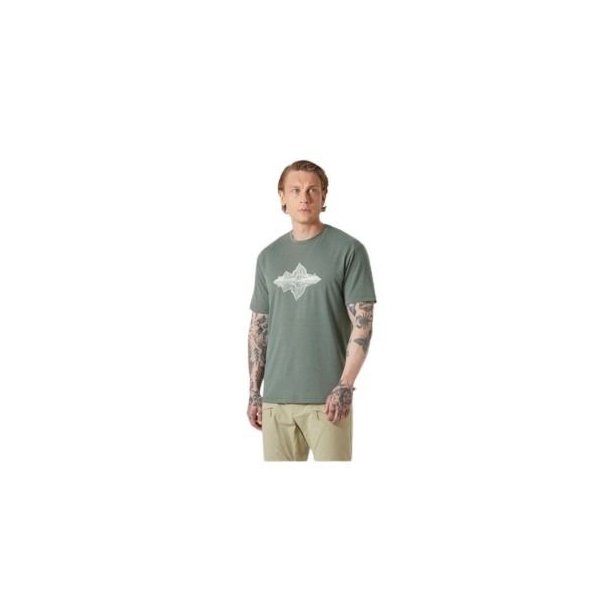 Helly Hansen Skog Graphic T-shirt Green Cactus