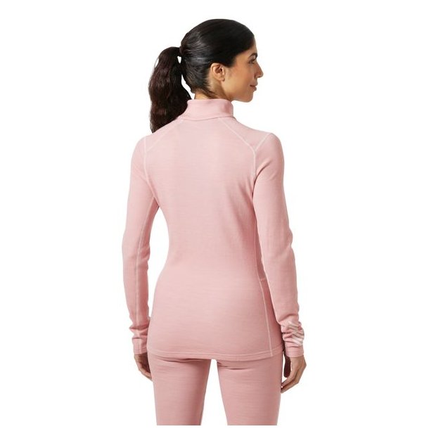 Helly Hansen W Lifa Merino Midw 1/2 Zip Pink Salt