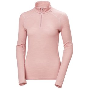 Helly Hansen W Lifa Merino Midw 1/2 Zip Pink Salt