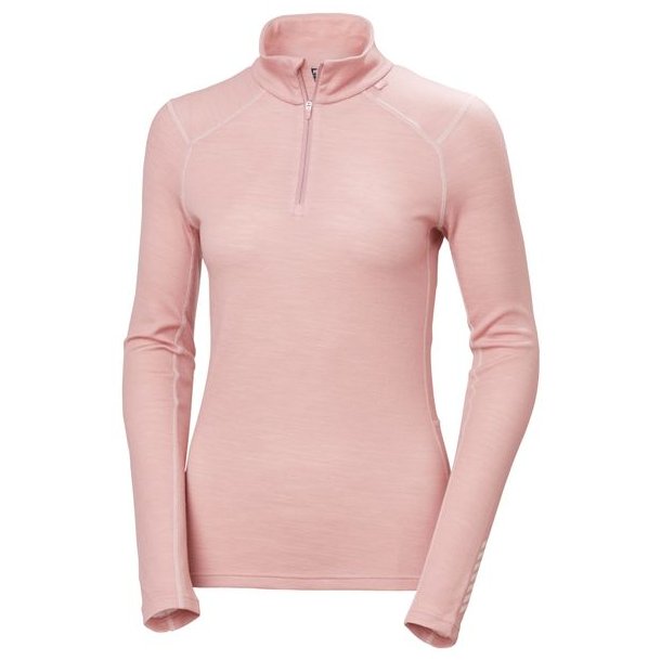 Helly Hansen W Lifa Merino Midw 1/2 Zip Pink Salt