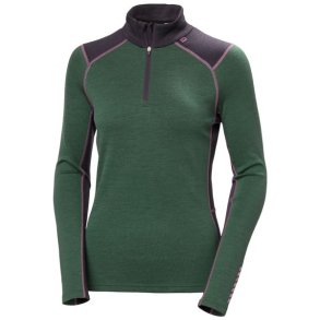 Helly Hansen W Lifa Merino Midw 1/2 Zip Jungle Green