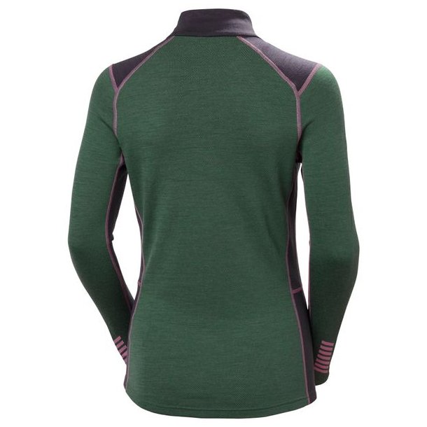 Helly Hansen W Lifa Merino Midw 1/2 Zip Jungle Green