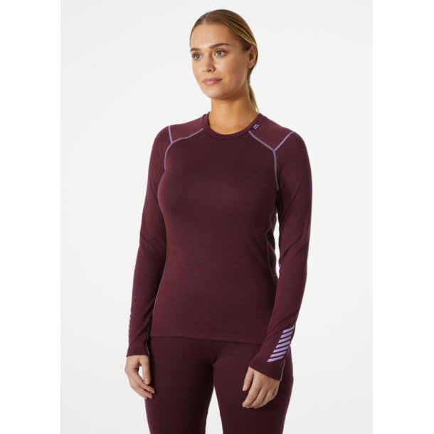 Helly Hansen W Lifa Merino Midweigh Crew Hickory