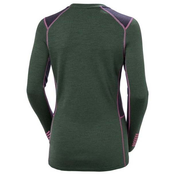 Helly Hansen W Lifa Merino Midweigh Crew Jungle Green