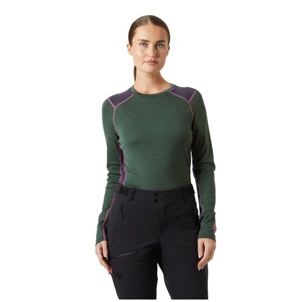 Helly Hansen W Lifa Merino Midweigh Crew Jungle Green