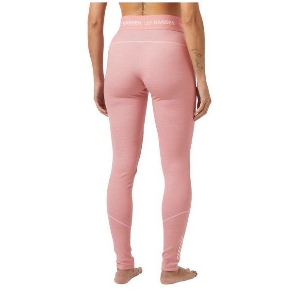 Helly Hansen W Lifa Merino Midweigh Pant Pink Salt