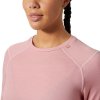 Helly Hansen W Lifa Merino Midweight Crew Pink Salt
