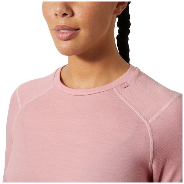 Helly Hansen W Lifa Merino Midweight Crew Pink Salt