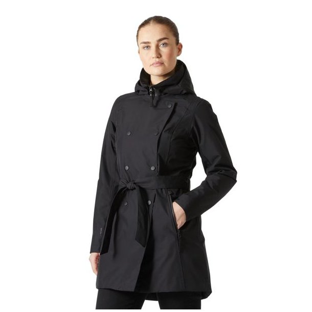 Helly Hansen Welsey Trench Coat W Black