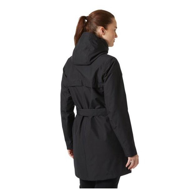 Helly Hansen Welsey Trench Coat W Black