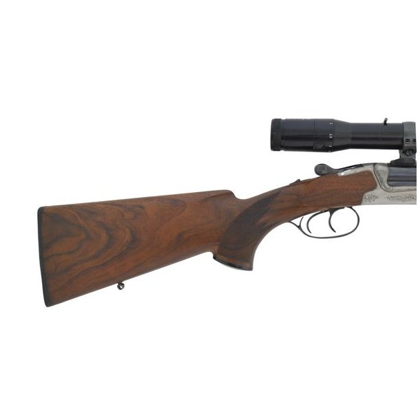 Heym 7x65R Brugt Dobbeltriffel  Med Zeiss 1,5-6x42 Sigtekikkert