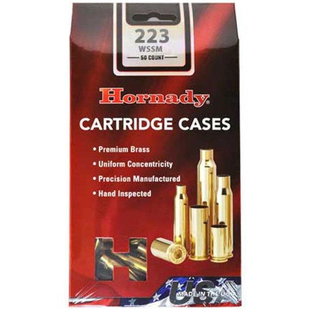 Hornady 223WSSM Hylster 50 stk. (8617)