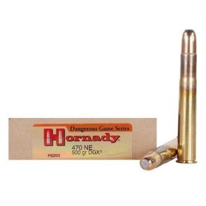 Hornady DGS 470NE 500gr DGX 20 stk Riffelpatron (8263)
