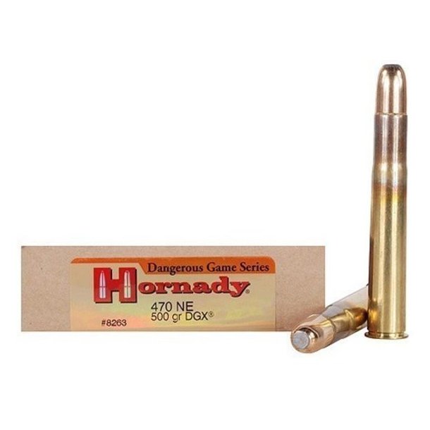 Hornady DGS 470NE 500gr DGX 20 stk Riffelpatron (8263)