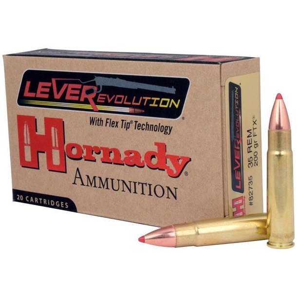 Hornady Leverevolution 35 Rem 200gr FTX 20 stk Riffelpatron (82735)