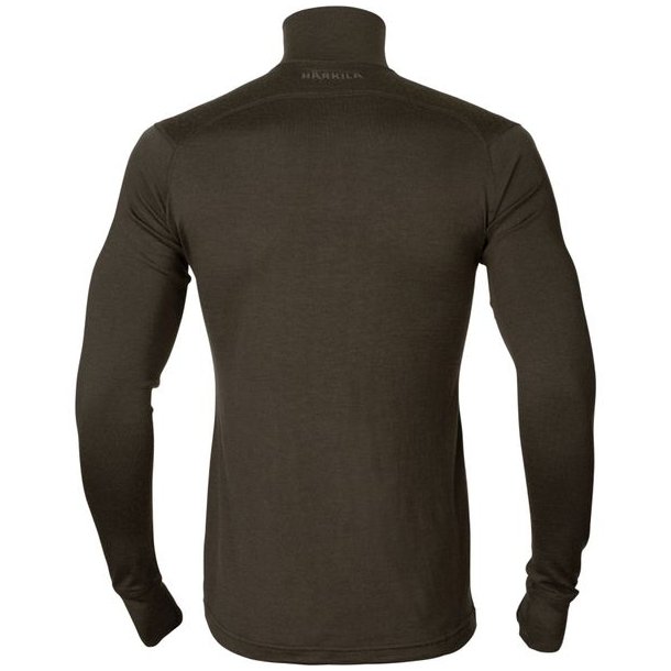 Hrkila Base All Season HalfZip Bluse Shadow Brown