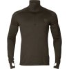 Hrkila Base All Season HalfZip Bluse Shadow Brown