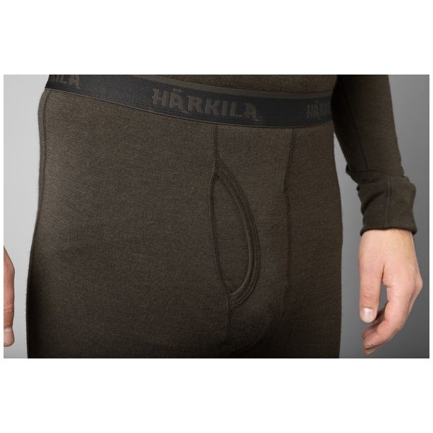 Hrkila Base All Season Long Johns Shadow Brown