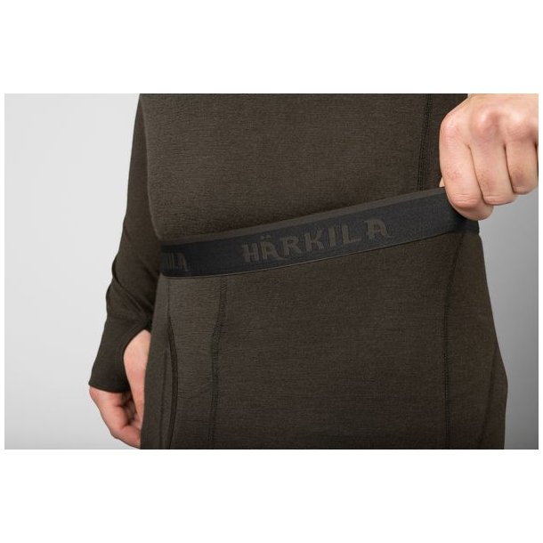 Hrkila Base All Season Long Johns Shadow Brown
